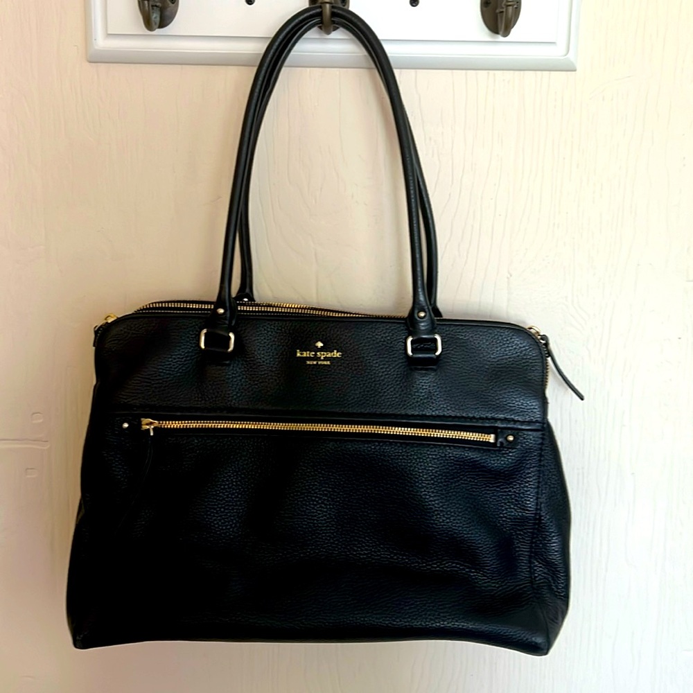 Kate Spade large black pocketbook